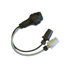 (Ref 130P3) 13 Pin Socket to 7N 7S N + S Plugs CARAVAN TRAILER 